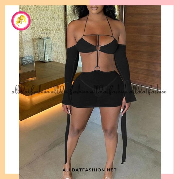 Sonia Sheer Mesh Cutout Bodycon Mini Dress - Picture 4 of 4